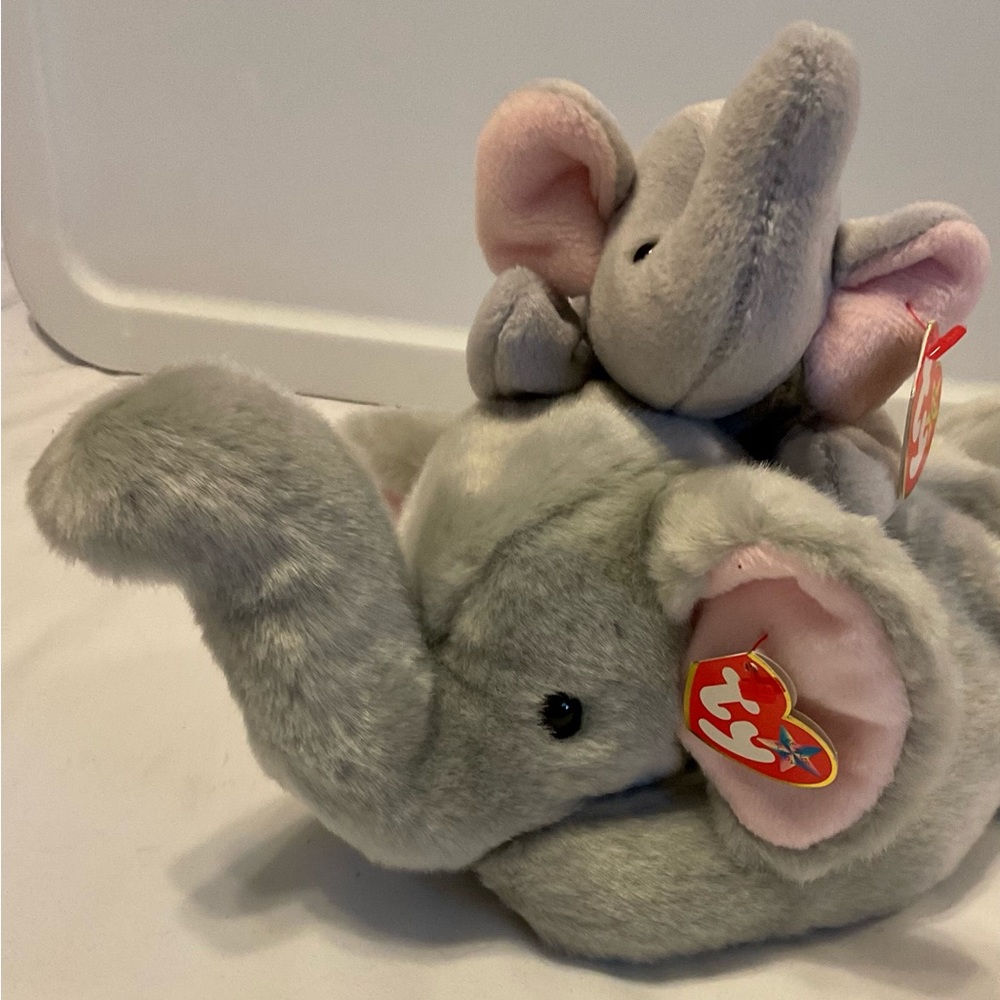 Ty Righty beanie buddy and baby